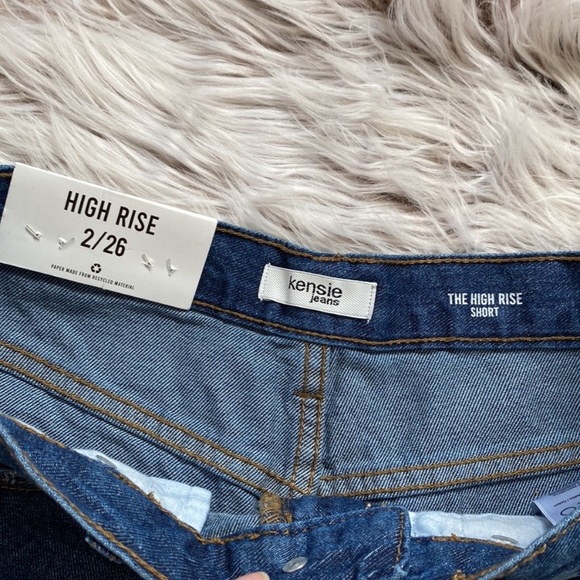 NWT Kenzie High Waist Denim Blue Jean Shorts 26 Size 2 - Picture 4 of 8